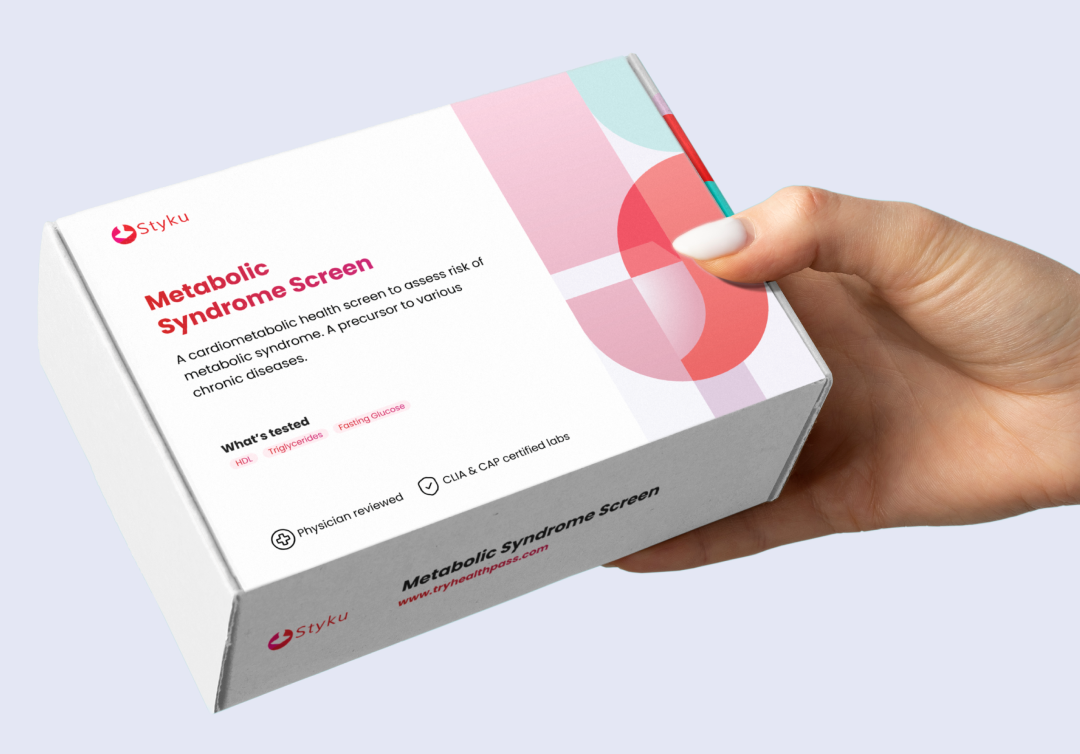 Healthpass at-home blood test kit packaging